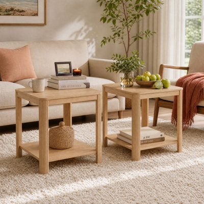 Corner End Tables Set Of 2