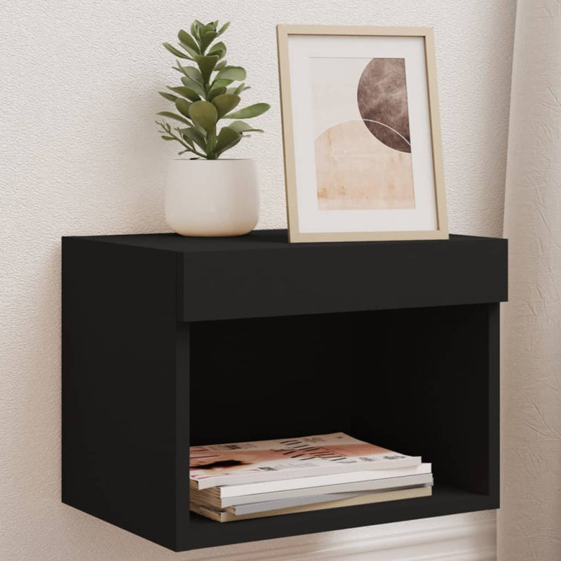 Barnim Unfinished with Fireplace Included, Black