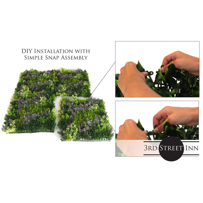 20" Green Artificial Moss Potted Plant