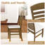 Chaises de salle à manger en bois rembourrées avec structure en bois d'hévéa-385535845