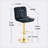 Daelin Swivel Upholstered Adjustable Height Counter Stool-546340336