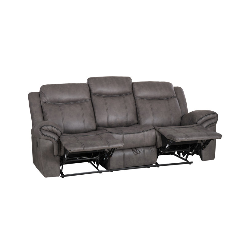 Precita Grey Manual Reclining Sofa