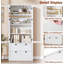 Armoire de cuisine - armoire de rangement haute de 72 po avec 2 grands tiroirs et 3 tablettes réglables-1850141939