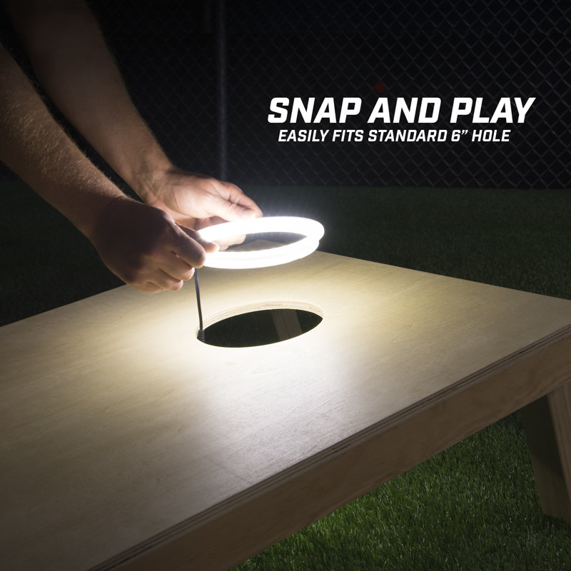 Ensemble d'éclairage cornhole, blanc