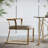 Basic Accent Chair, Distressed Gold