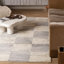 Tapis d'intérieur / à carreaux blanc / gris 5 pi x 7 pi (5 pi 3 po x 7 pi 5 po) Prana de Branch Branch-123143464