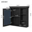 Armoire de rangement murale de 30 pouces avec porte miroir-1997513652