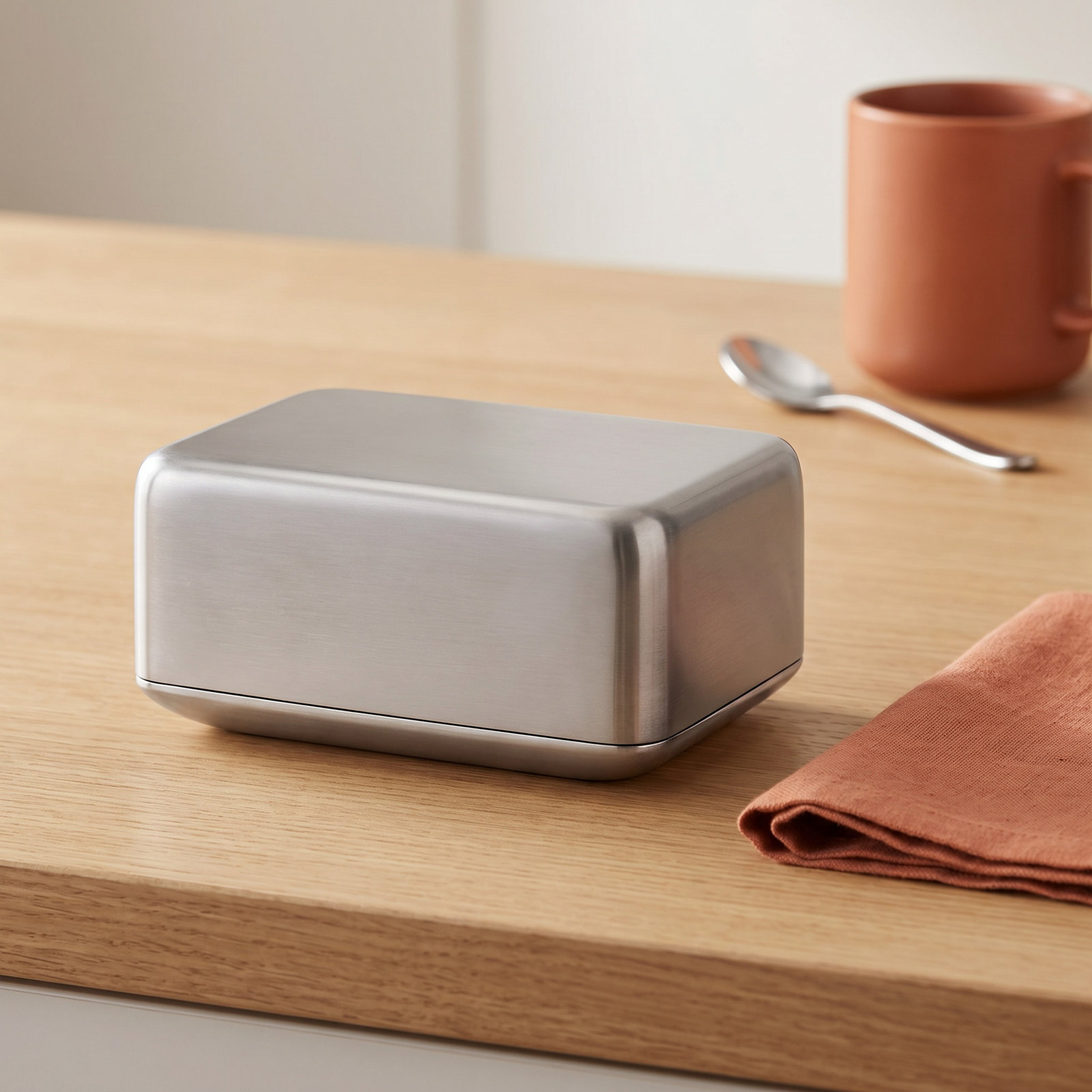 Basic Stainless Steel Butter Dish