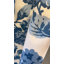 Paire de rideaux à imprimé floral hortensia bleu marine-112783808