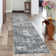 Oriental Machine Washable Area Rug Non-Slip Indoor Carpet Non-Shedding Floral Rug for Living Room Bedroom Dining Room Hallway Kitchen Office Playroom Nursery