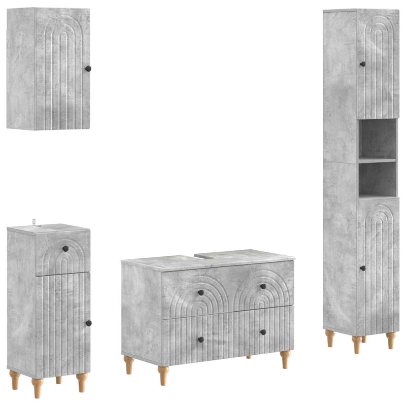 Bathroom Storage, Concrete Grey