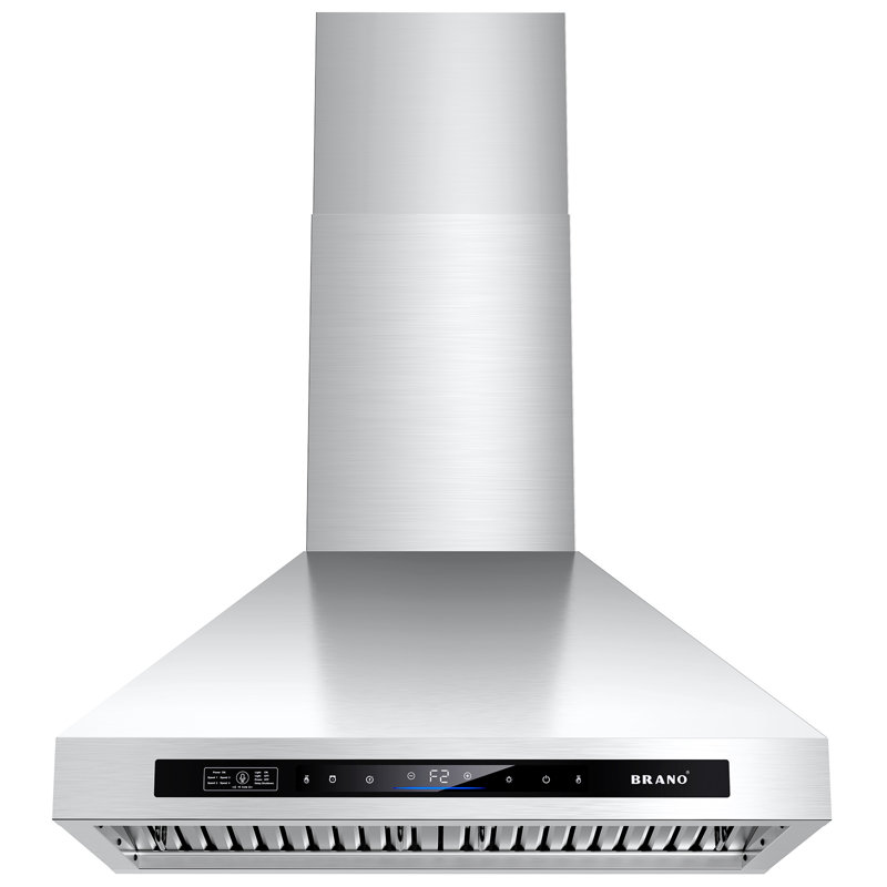 Hotte murale 36 pouces 900 CFM, hotte de cuisine convertible en acier inoxydable à conduit / sans conduit avec commande vocale / tactile / tactile