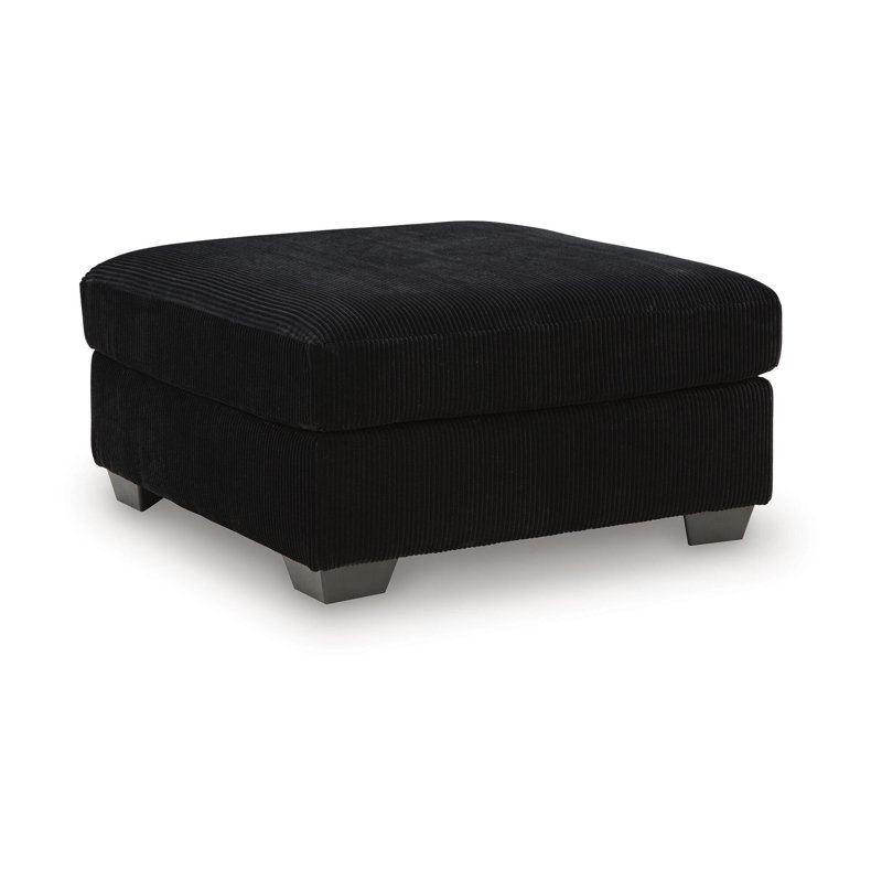 SimpleJoy Oversized Accent Ottoman, Black