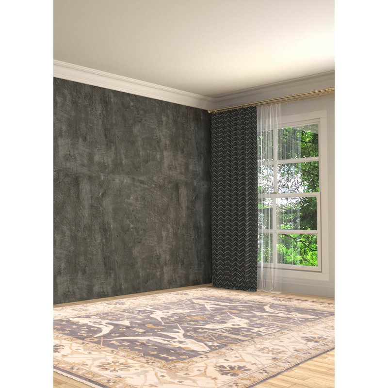 Tapis gris anthracite Royal Oushak 10 pi 0 po x 14 pi 1 po