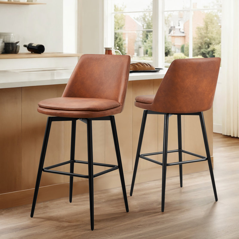 Tabouret Betzalel, Tabouret de bar (siège d’une hauteur de 30 po), Orange