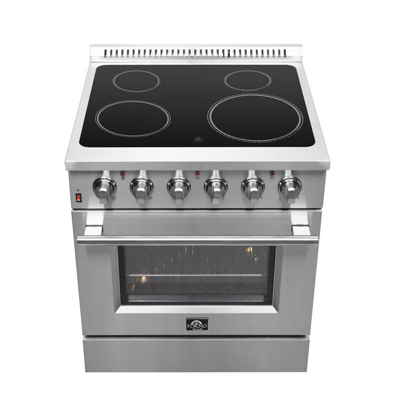 Cuisinière électrique autoportante 30 pouces Galiano, 4 éléments, 4,32 pi³ avec friteuse à air