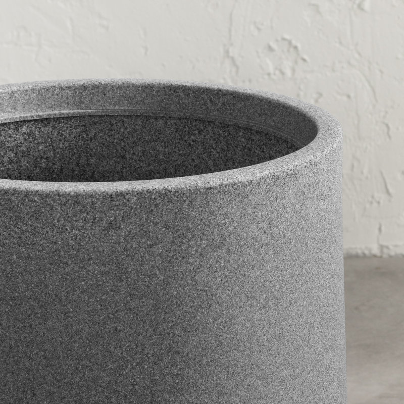 Dalya Pot Planter, 16.25" H x 12.25" W x 12.25" D, Mottled Gray