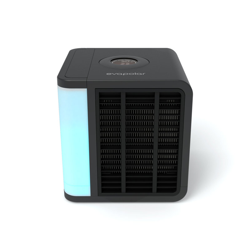 Black Portable USB-Powered Air Cooler with Remote Control