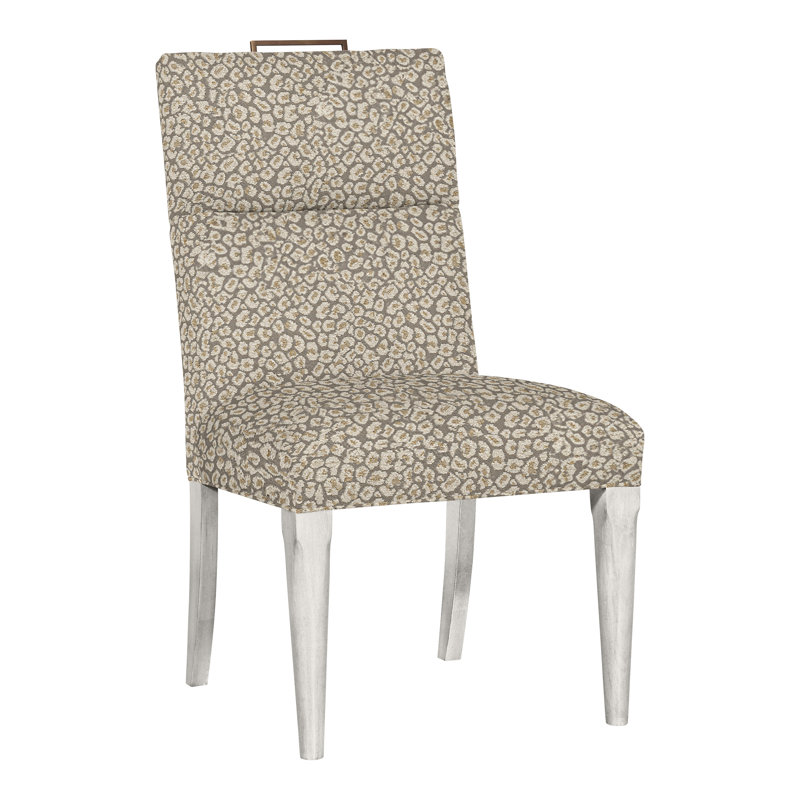 Thom Filicia Home Fabric Tight Back Side Chair, Casa Blanca, Navada Blue