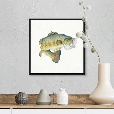 " Gone Fishin Large Mouth " Painting Print