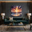 «Coastal Coastal Sunset Panorama», art mural sur toile mauve-302060281