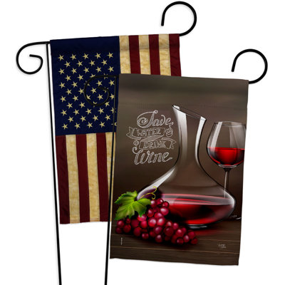 Double Sided 18.5'' H x 13'' W Polyester Garden Flag