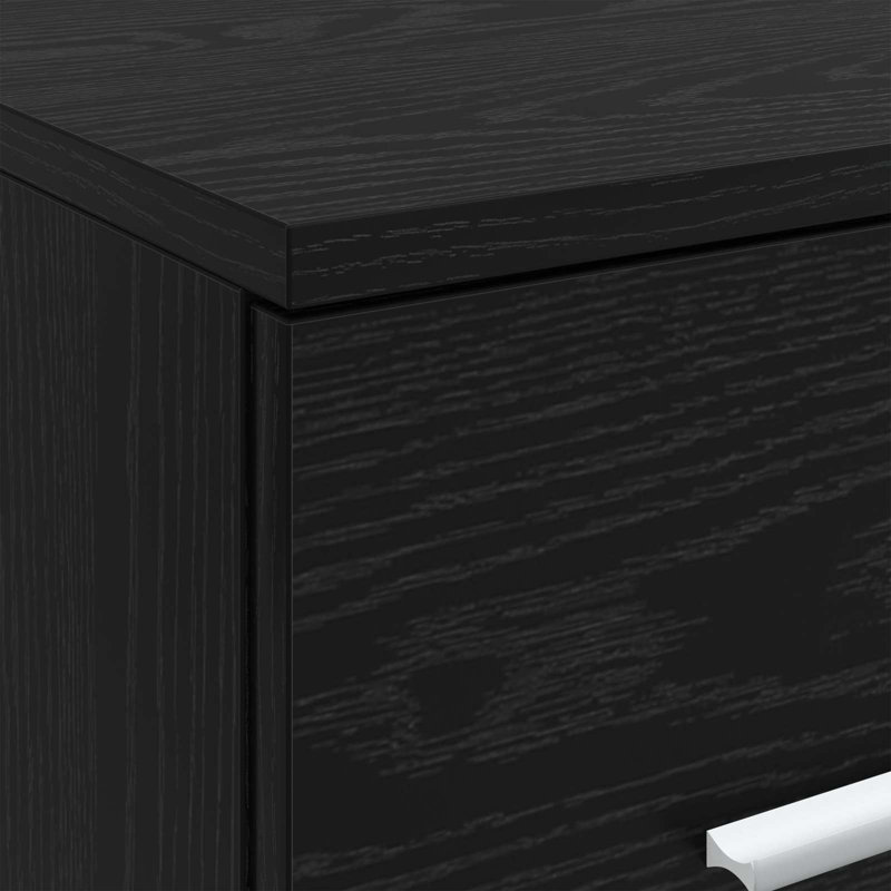 Bathroom Cabinet, 50cm H x 30cm W x 35cm D, Black Oak
