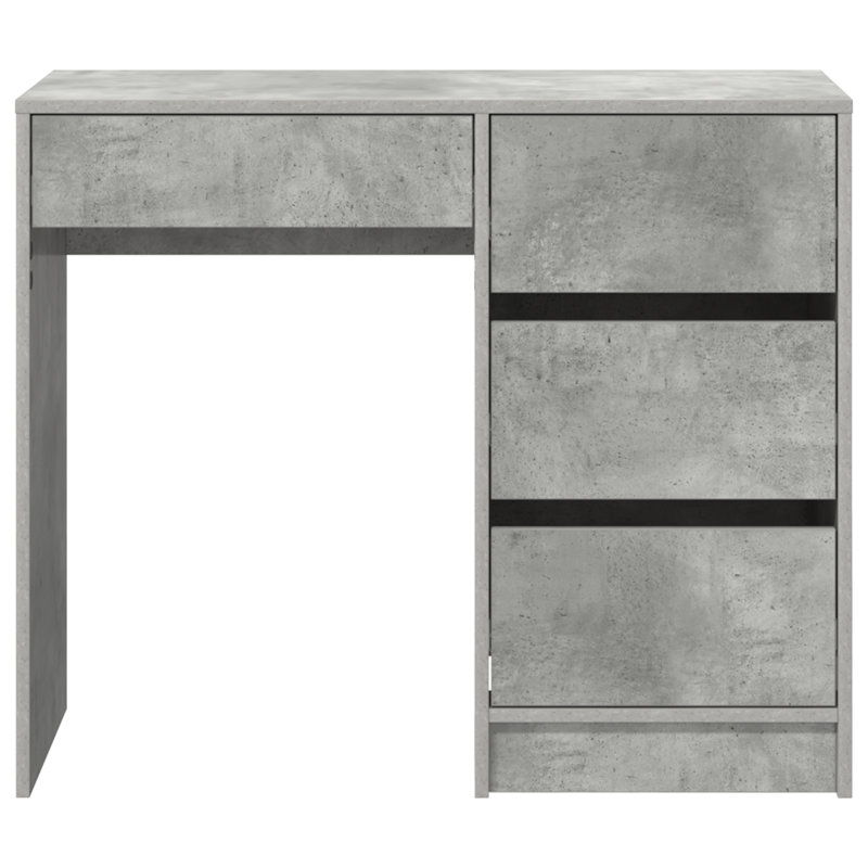 Writing Desk Engineered Wood Medium, Concrete Grey
