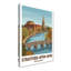 Stratford-upon-Avon, England - Romantic Riverfront And Tudor Town Travel Poster. Giclee Print On Wrapped Canvas. Wall Art, Home Decor - Cities & Towns, England - Wrapped Canvas Print-1915337541