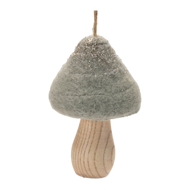 Ornement champignon en feutre (ensemble de 12)