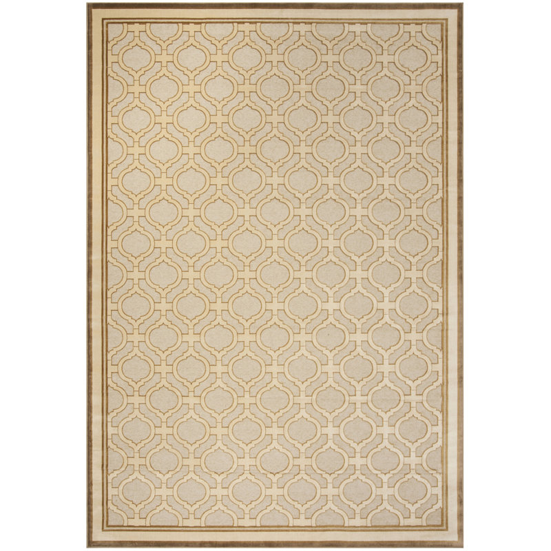 Ellis-James Martha Stewart Hand Tufted Viscose Pile Geometric Rug, Rectangle 3'3" x 5'7"
