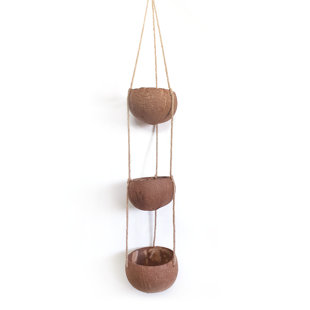 Handmade Wood Hanging Planter