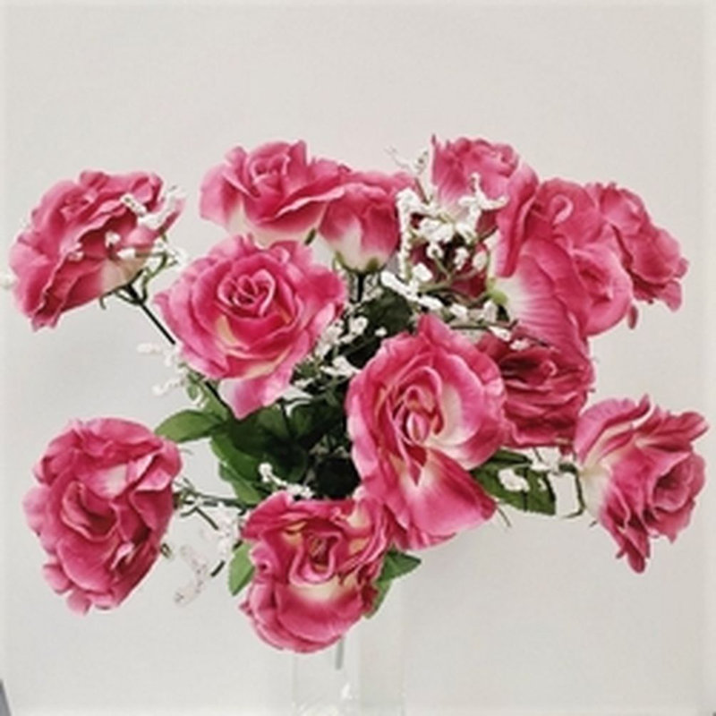 Roses et tiges, Vieux rose