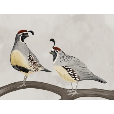 Quail Pair by Cat Thurman Designs