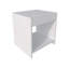 Table de chevet blanche avec rangement ouvert-534490000