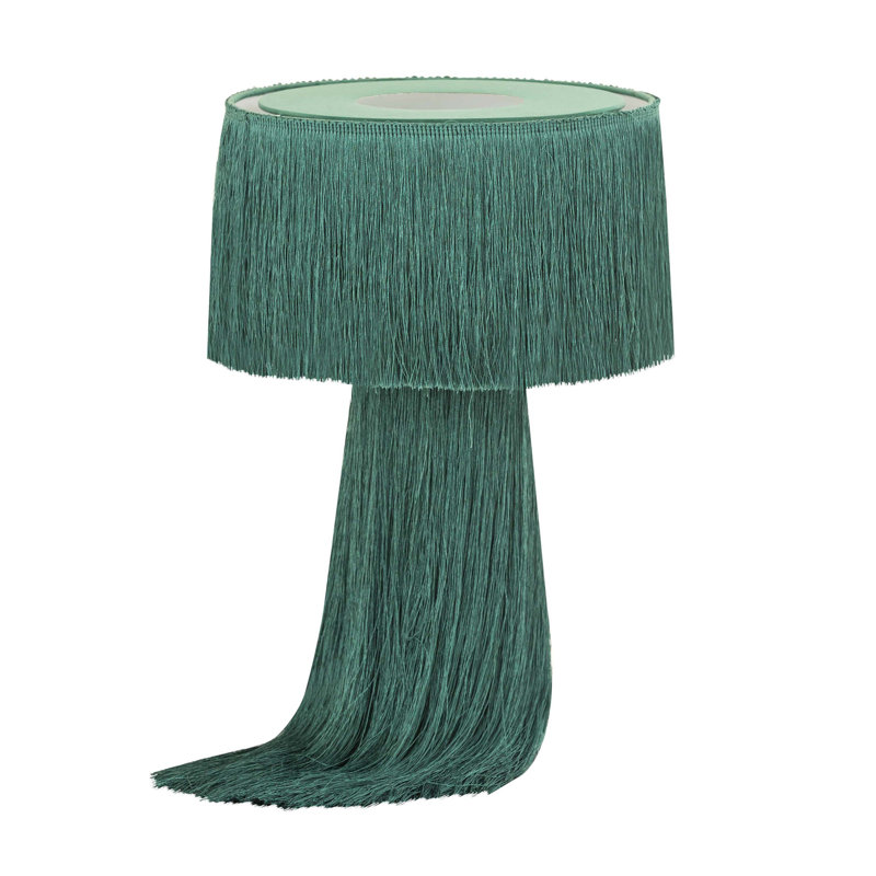 Fabric Table Lamp, Emerald