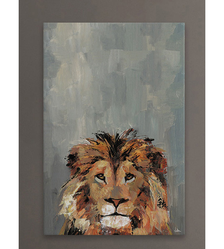 Hola León Wrapped Canvas Painting, 38cm H x 25cm W x 3.81cm D