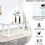 Table rectangulaire en verre Minimalist