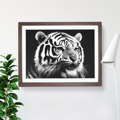 Monochrome Tiger Vol.1 - Framed Print