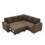Canapé-lit modulaire coulissant avec porte-gobelets-2014684229