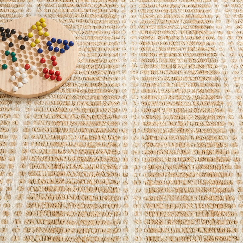 Arbor Natural Machine Printed Washable Rug, Rectangle 4' x 6'