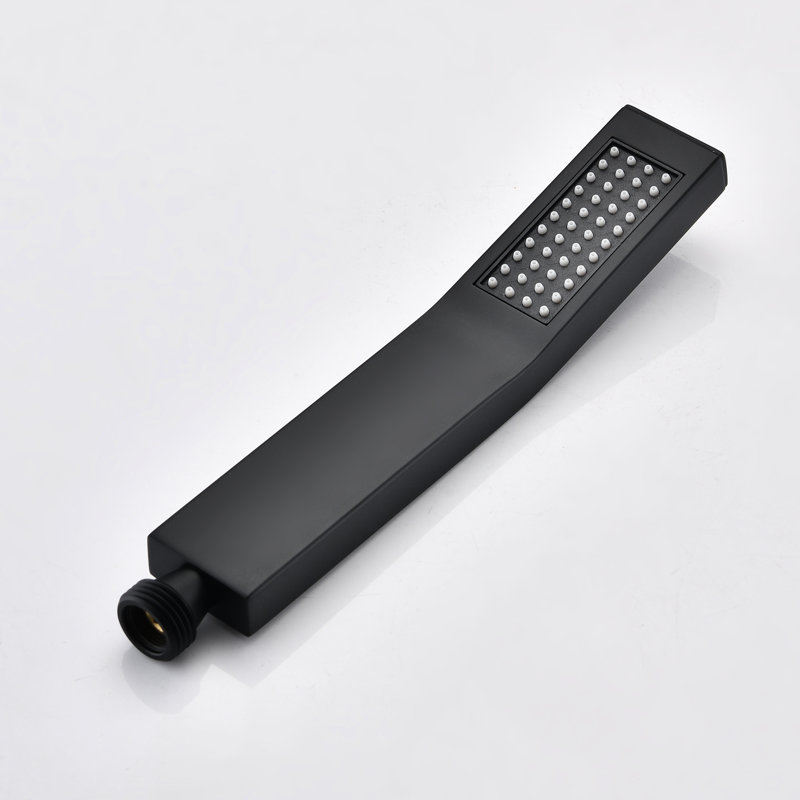 Matte Black Ceiling Mounted Shower Kit - 12" Head And Handheld Natural Rainfall Simulation Self-Cleaning Outlet Brass Manufactured , & Replica Tap Made