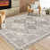Machine Washable Rugs Vintage Non-Slip Low Pile Rubber Backing Area Rug for Living Room Bedroom Kitchen Dining Room Dorm and Bedside Decor