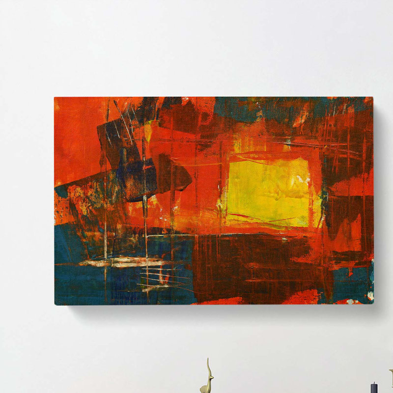 Abstract Art Painting Vol.159 by S.Johnson - Wrapped Canvas Painting, 60cm H x 91cm W x 3cm D
