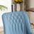 Armless Swivel Office Chair Faux Leather Upholstered Waterproof Desk Chair Ergonomic Adjustable Computer Chair-1106344800