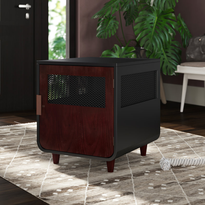 Furniture Style Crate with 1 Door, Mocha Walnut, 60.96cm H x 58.42cm W x 76.2cm D