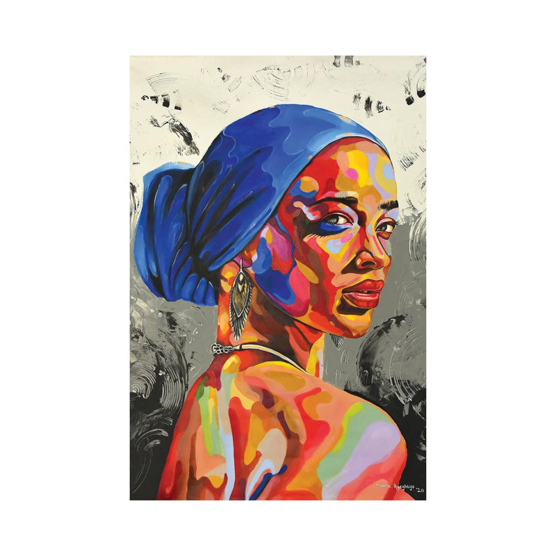 The Other Side by Damola Ayegbayo - Print on Canvas, 101.6cm H x 66.04cm W x 1.91cm D, Wrapped Canvas