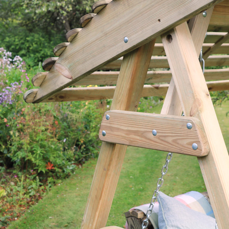 Tony 2 Person Porch Swing with Canopy