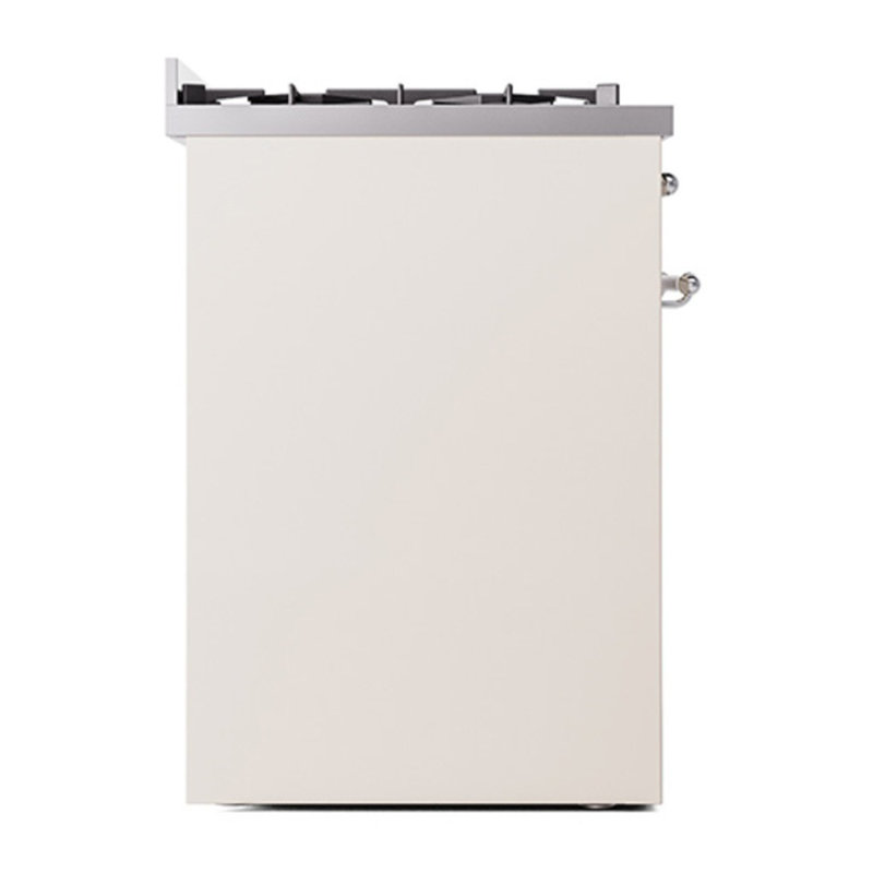 ILVE Nostalgie II 30 in Dual Fuel Range, Antique White/Chrome, Natural Gas