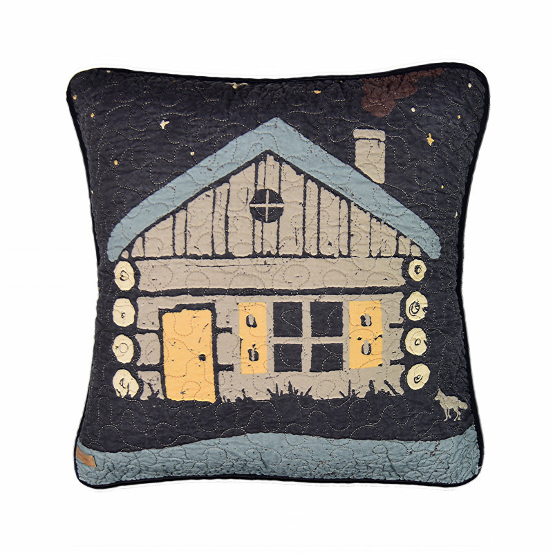 Coussin décoratif carré en coton matelassé Donna